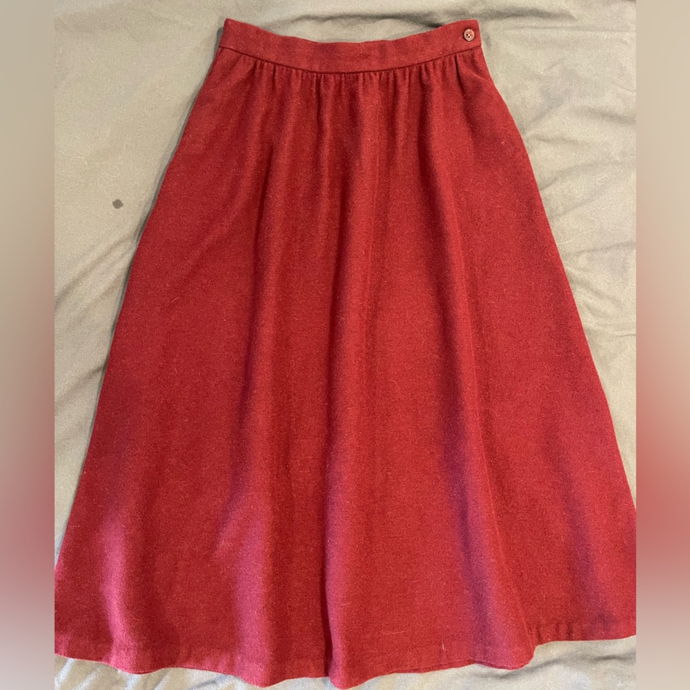Vintage Wool-blend Skirt